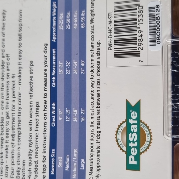 ๐๏ธ PetSafe Deluxe Easy Walk No-Pull Harness Size M - Picture 5 of 5